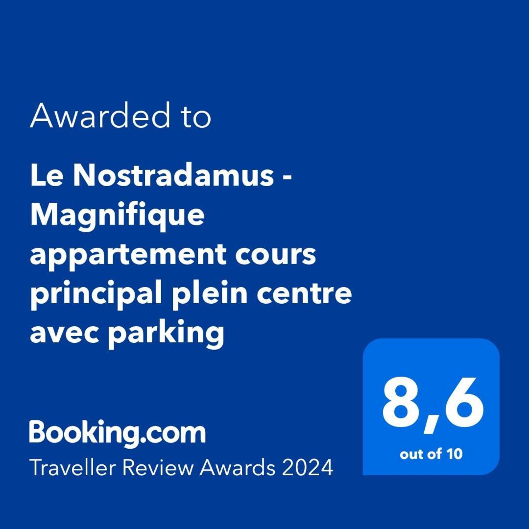 Le Nostradamus - Magnifique Appartement Cours Principal Plein Centre Avec Parking سالو دو بروفونْسْ المظهر الخارجي الصورة